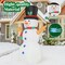 GOOSH 4 FT Christmas Inflatables Snowman Blow Up Yard Decoration with LED Lights Built-in